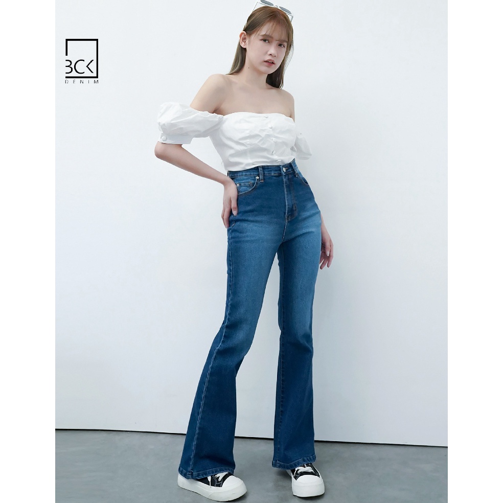 SALEE BCK  Celana Jeans Cutbray Wanita Cutbray Meizy