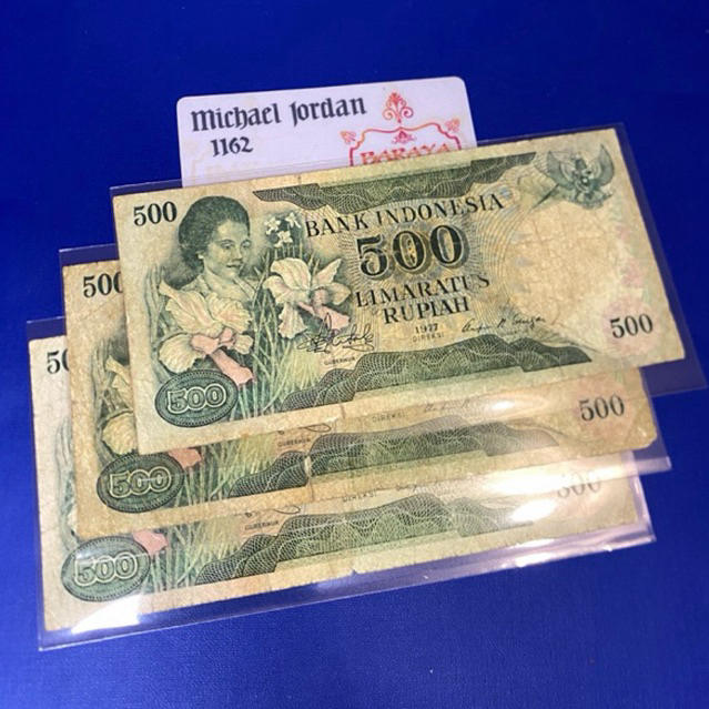 500 rupiah ibu konde tahun 1977 bekas fine
