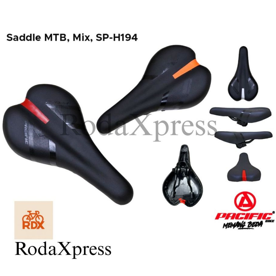 Saddle sepeda Pacific / dudukan sepeda MTB, Fixie, BMX, Road Bike, dll merek Pacific