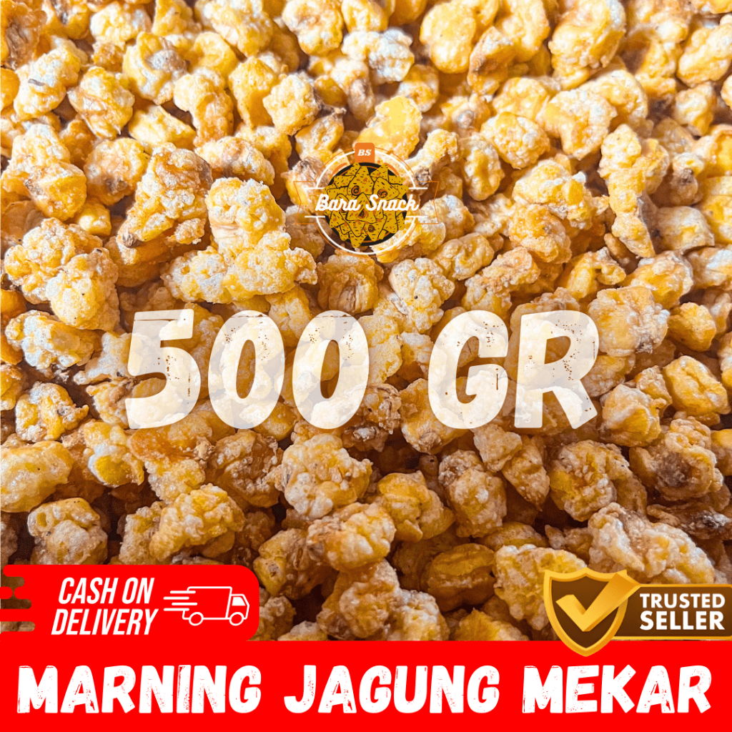 

[ 500gr ] Marning Jagung Mekar Gurih Asin / Camilan Snack Kiloan Murah -B