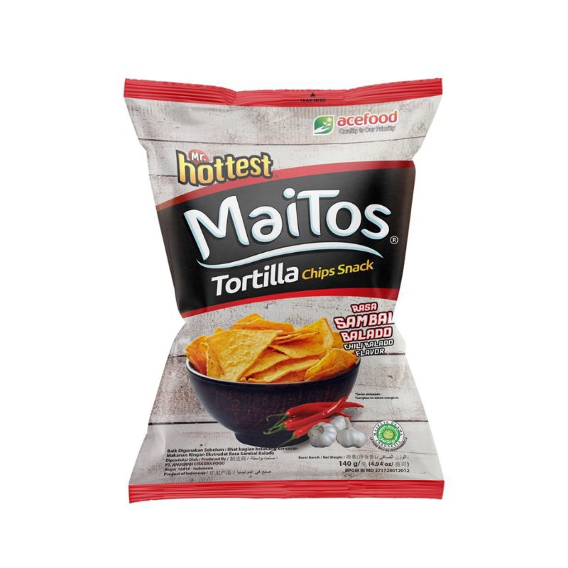 

Mr. hottest Maitos Tortilla Sambal Balado 140 gr