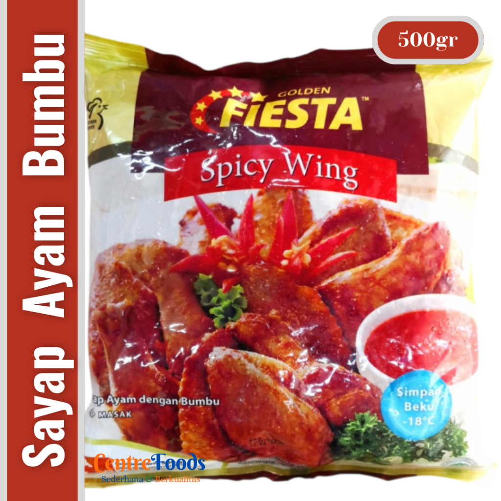

Sayap Ayam Bumbu - Golden Spicy Wing Fiesta | 500gr [ Harga Per BKS ]
