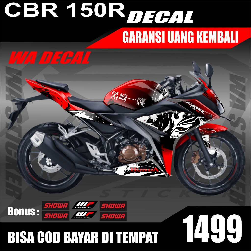 DECAL STICKER FULL BODY CBR 150 R 2017-2019 BISA CUSTAM