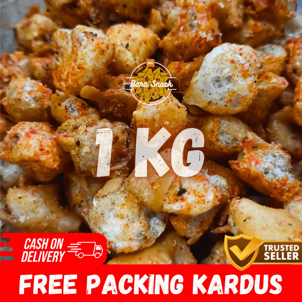 

[ 1KG ] Siomay Mini Kering Pedas Daun Jeruk Cap Sinar Fajar / Camilan Snack Kiloan Murah -K