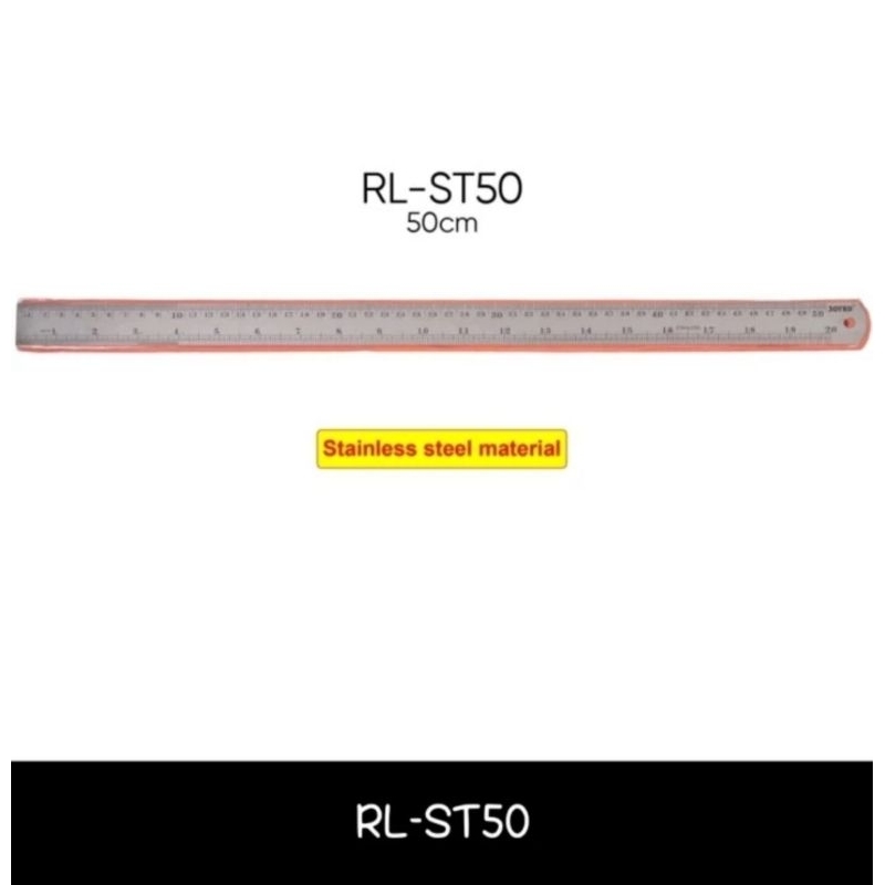 

Penggaris Besi Joyko 50 Cm Rulles Stainles