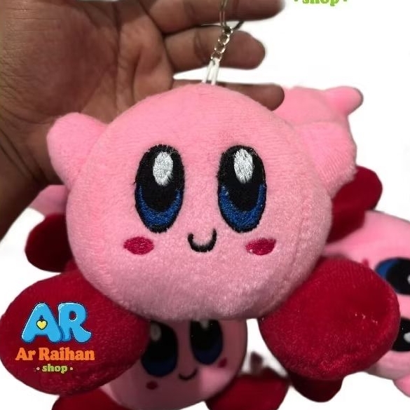 boneka ganci kirby mini lucu | boneka kirby | boneka gantungan kunci | boneka mini