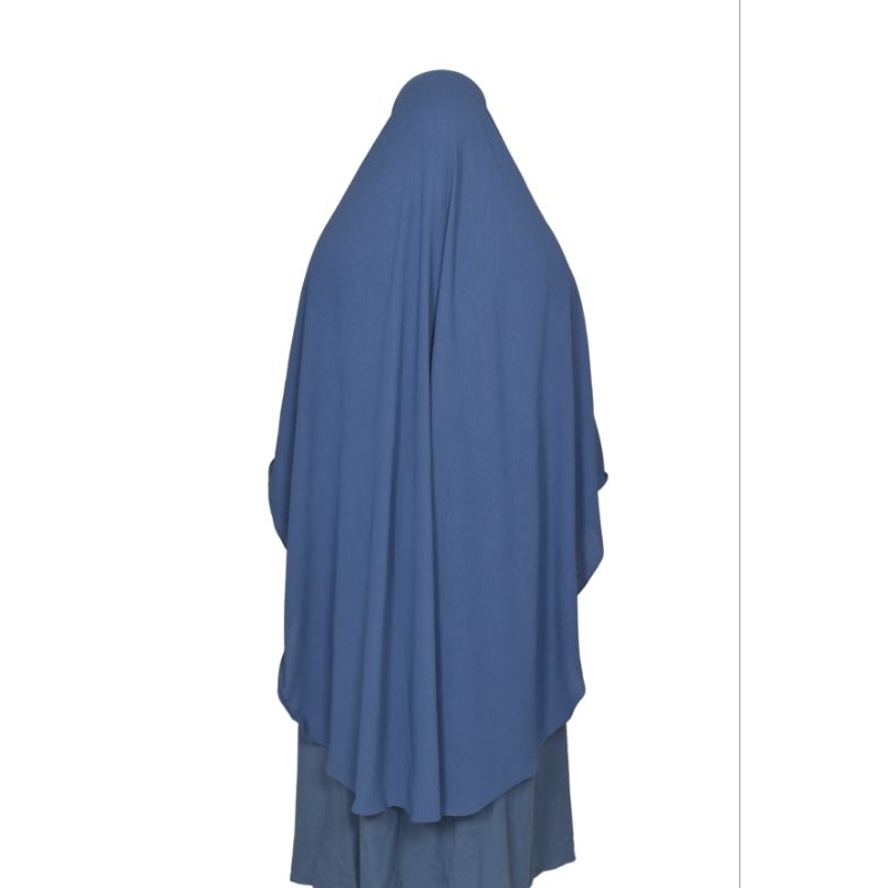 khimar syar'i khusus warna biru denim