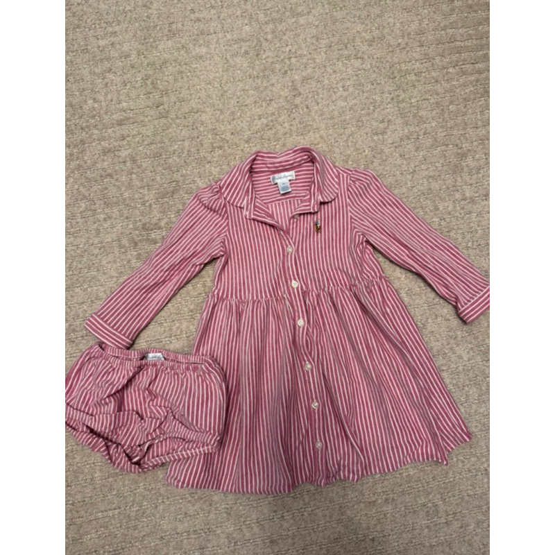 Polo Ralph Lauren Dress Salur Pink bukan annafie sarah louise rachel riley laura ashley dbb dondolo 