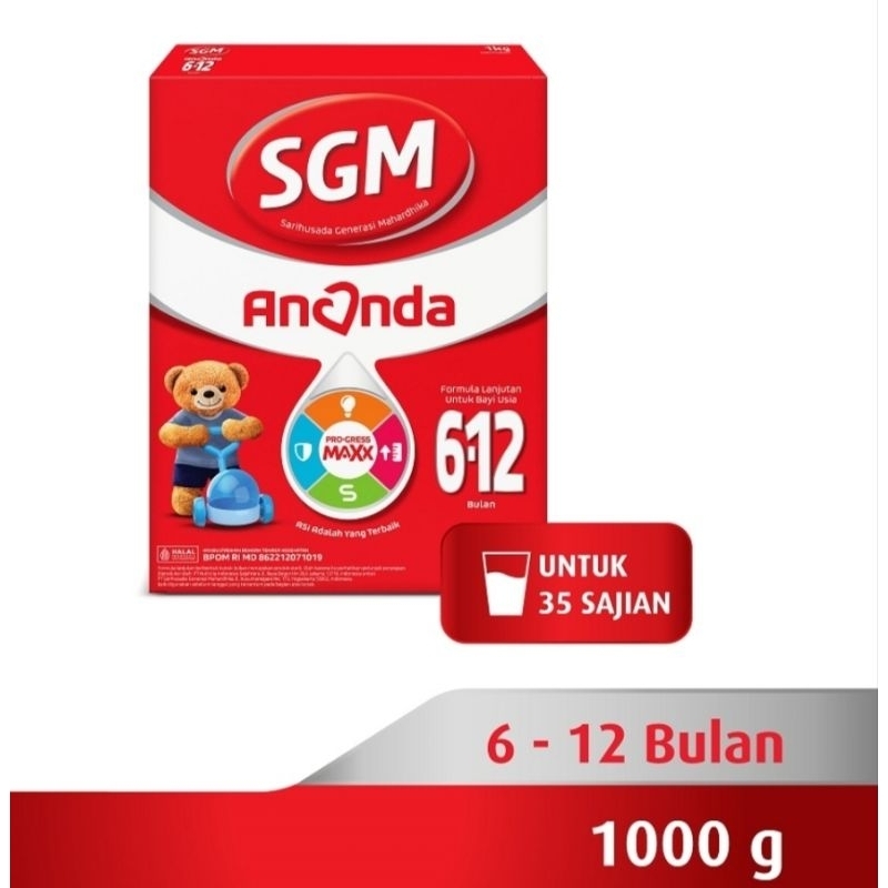 SUSU SGM ANANDA 6-12 BULAN 1000gr