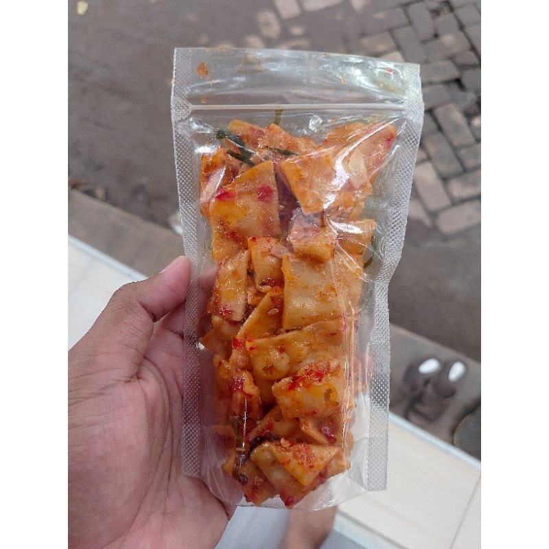 

bisa COD kulit pangsit pedas manis daun jeruk