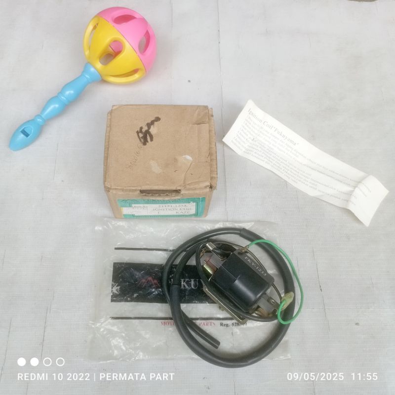 koil coil ignition coil kawasaki kaze kaze r fukuyama japan jepang 21121-1233 nos new old stok ori o