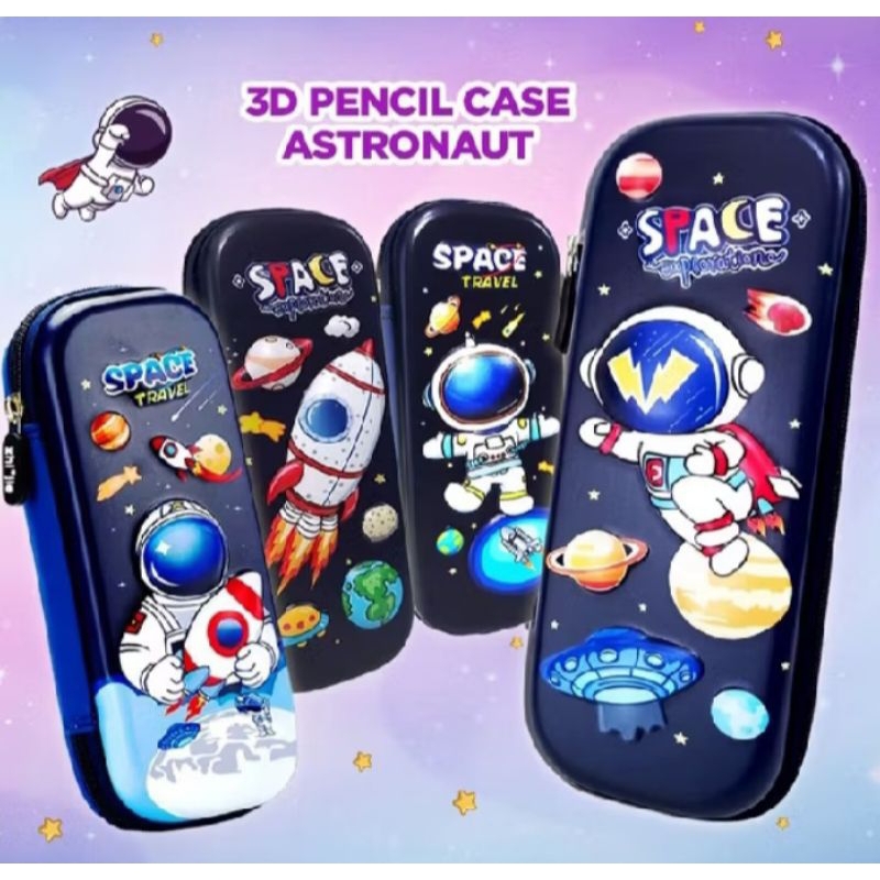 

tempat pensil dua sisi/satu sisi motif blv astronot