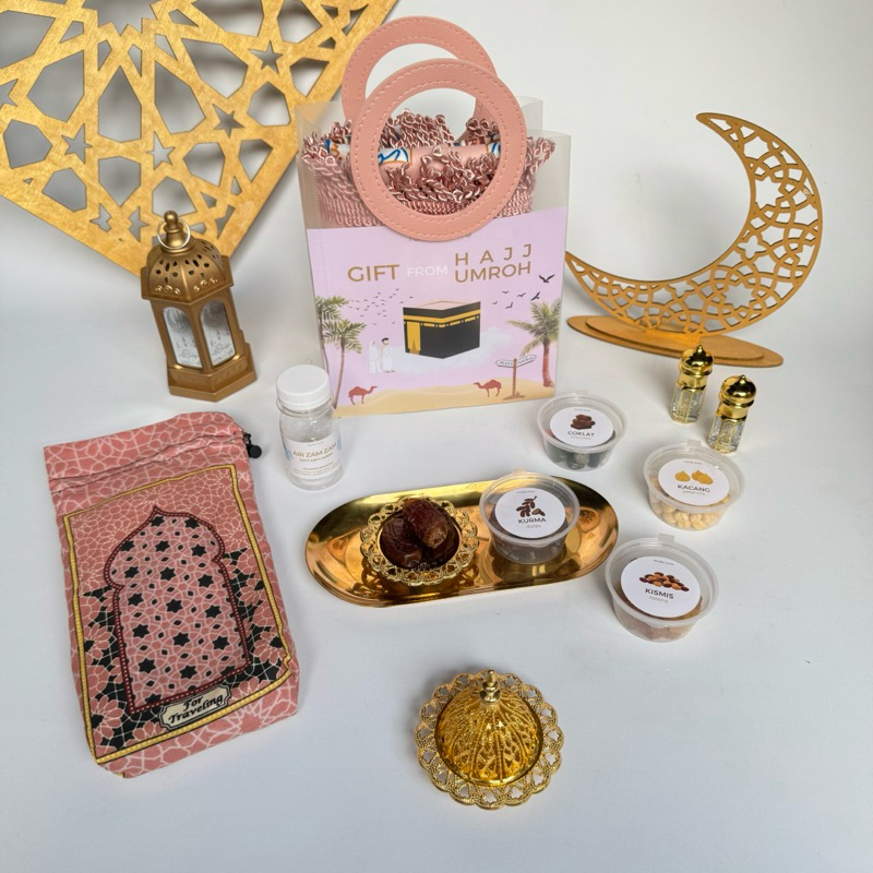 

Paket Annisa Gold | Souvenir Oleh oleh Haji Umroh + Sajadah Travel