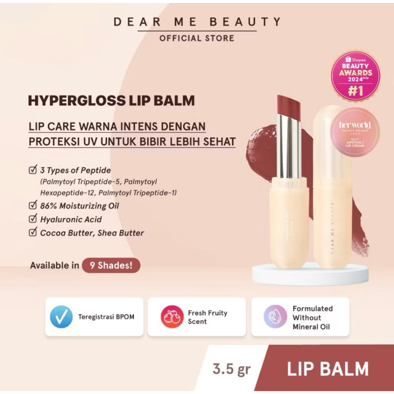 SmS. dear me beauty hypergloss lip balm / dear puspa / dear rosa