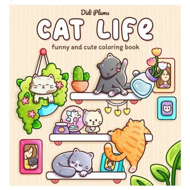 

Cat Life Coloring Book