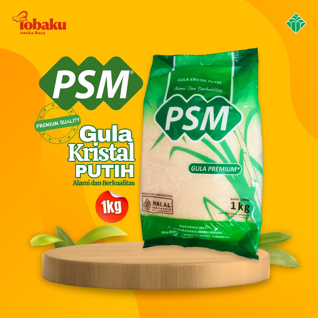 

PSM Gula Kristal Putih Premium Alami & Berkualitas Kemasan 1Kg - Sugar