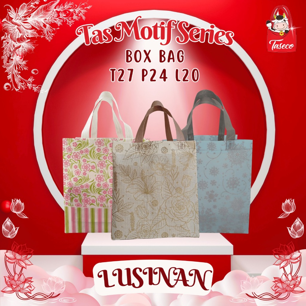 

[LUSINAN] Tas Hajatan Mewah | Tas Kotak Nasi 20x20 | Box Nasi 20x20 | Tas Tasyakuran Tas Besek | Tas Berkat Ukuran 27x24x20