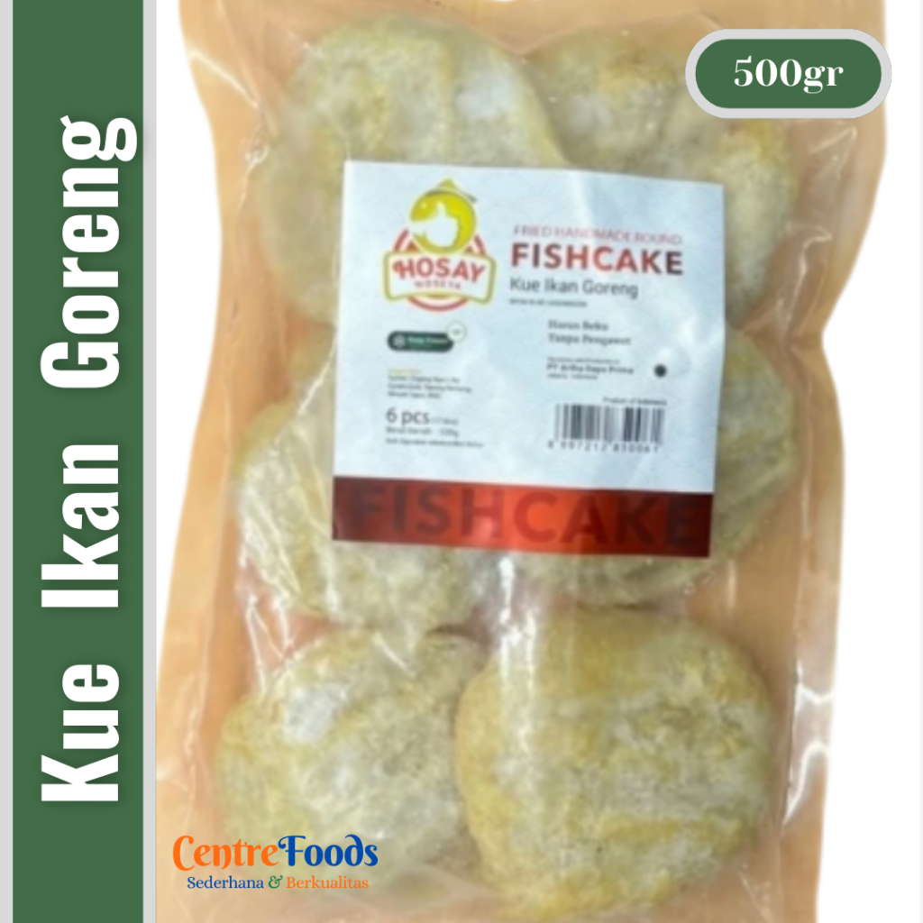 

Kue Ikan Goreng - Fried HandMade Round Fish Cake Hosay | Isi 6 Pcs - 500gr [ Harga Per BKS ]