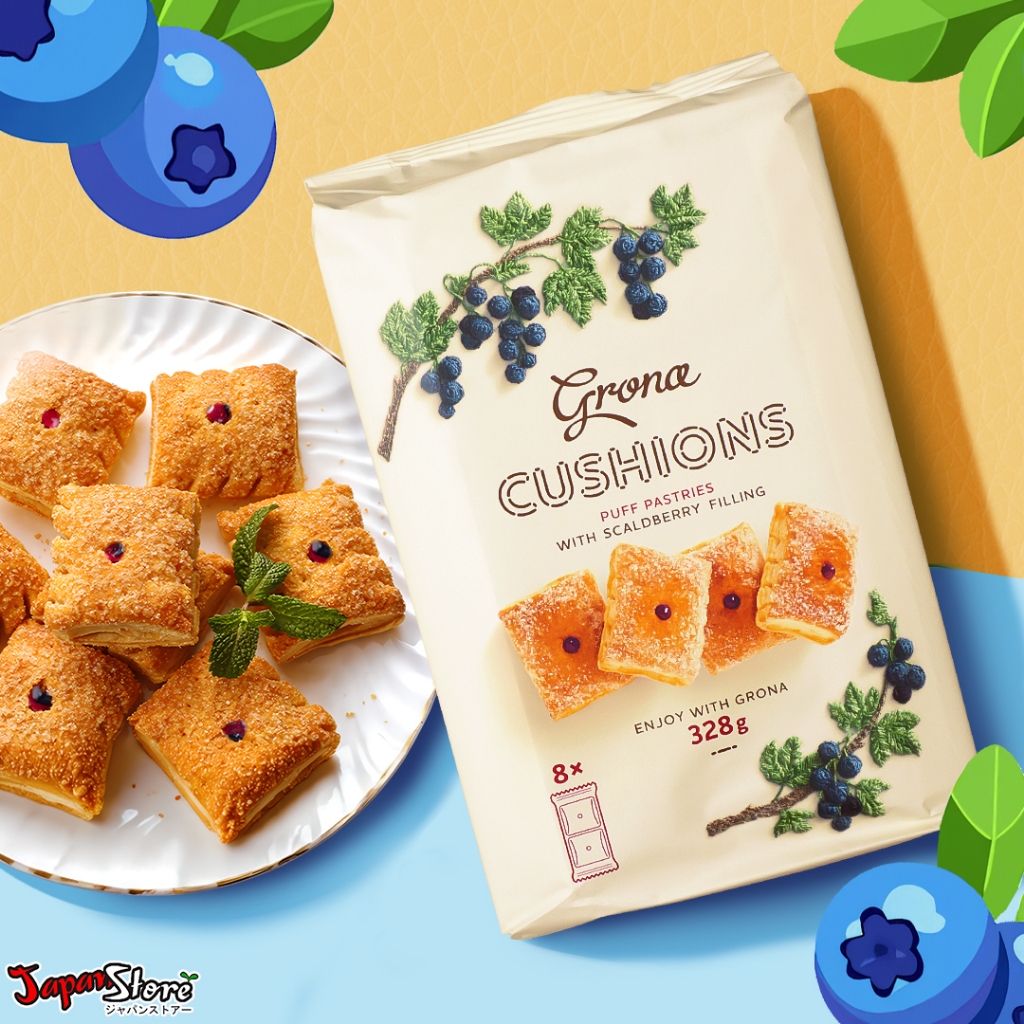 

Grona Cushions Puff Pastry Blueberry [Scalberry]