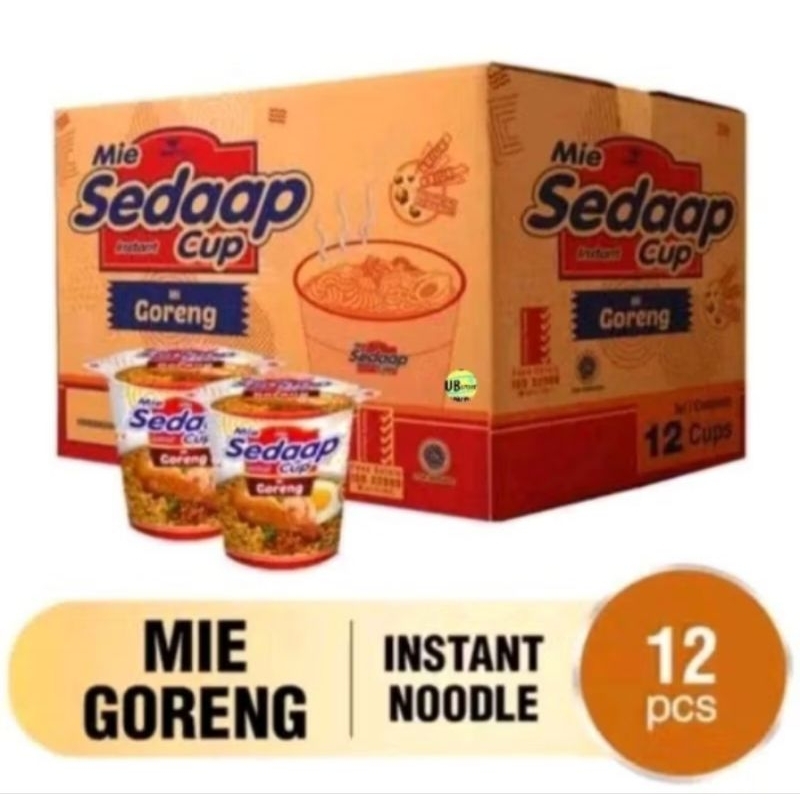 

mie sedaap cup goreng isi 12