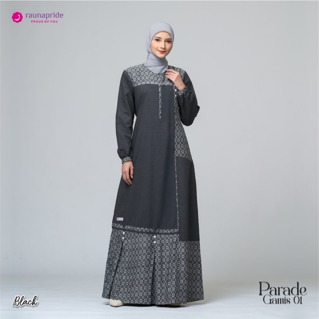 TERMURAH GAMIS RAUNAPRIDE TERBARU PARADE GAMIS 001 KEKINIAN SIMPEL BISA SERAGAMAN