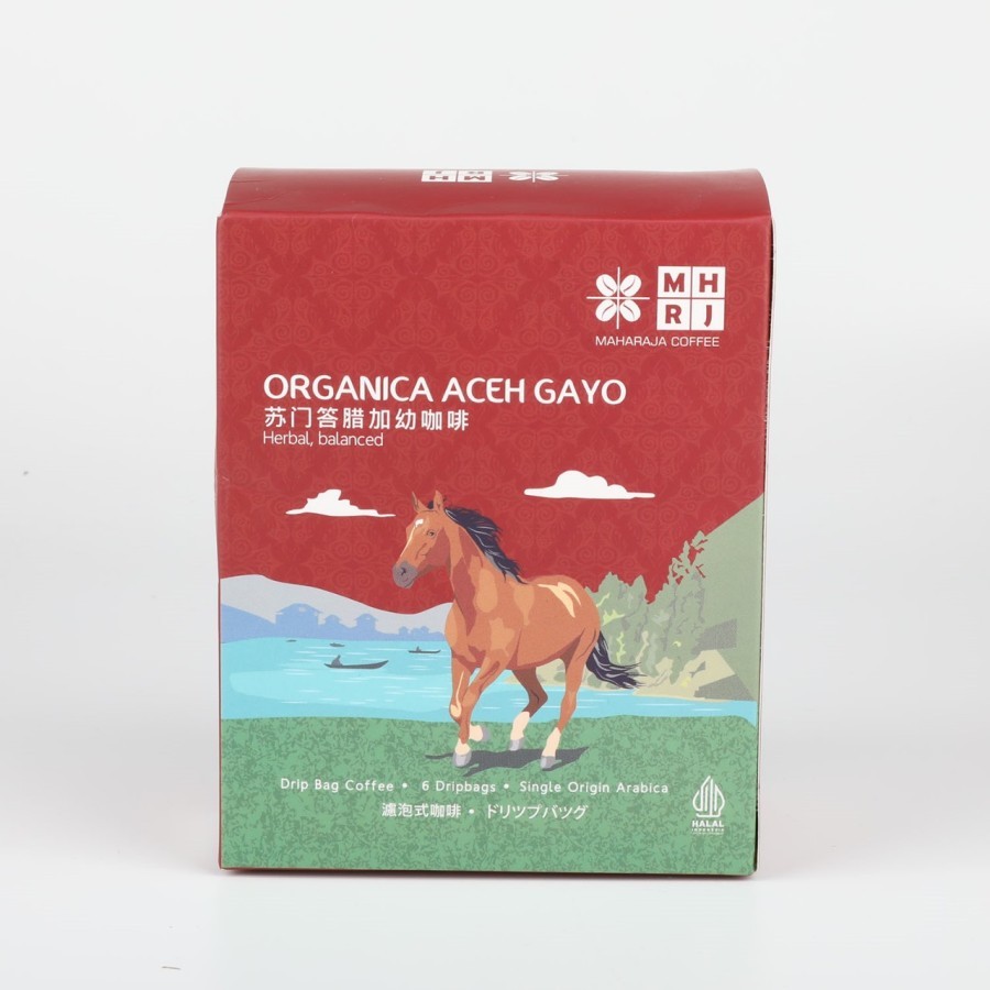 

Maharaja Drip Bag Coffee Aceh Gayo kopi dalam filter Arabika tanpa Ampas - 6 pack