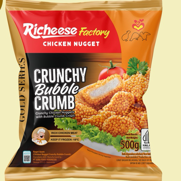 

Richeese Nugget 500gr Crunchy Bubble Crumb - Isi Banyak