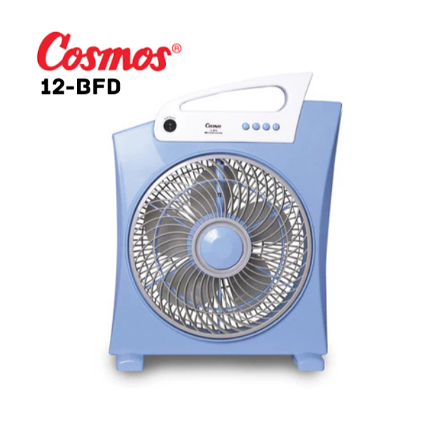 Cosmos 12-BFD Kipas Angin Kotak / Box Fan 12 Inch / 12" / 30 cm 3-Speed Daya 37 Watt 12 BFD / 12BFD