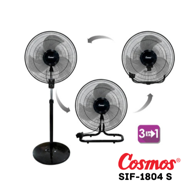 COSMOS SIF-1804 S Kipas Angin Tornado Besi 3in1 Wadesta 18 Inci