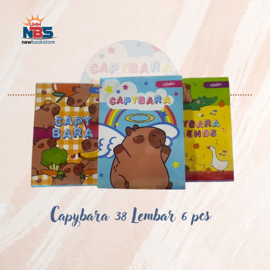

BUKU TULIS ESTUDEE 38 CAPYBARA 6 PCS