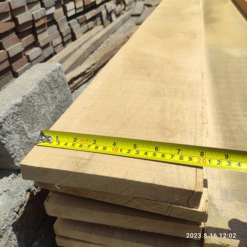 PAPAN KAYU BENGKIRAI ASLI KALIMANTAN LEBAR 20 CM