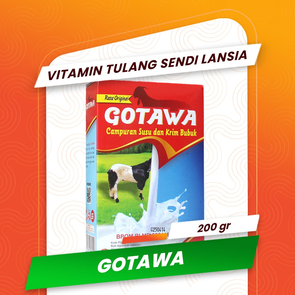 

GOTAWA VITAMIN TULANG DAN SENDI LANSIA Obat Nyeri Sendi Otot Susu Kambing Murni 100%