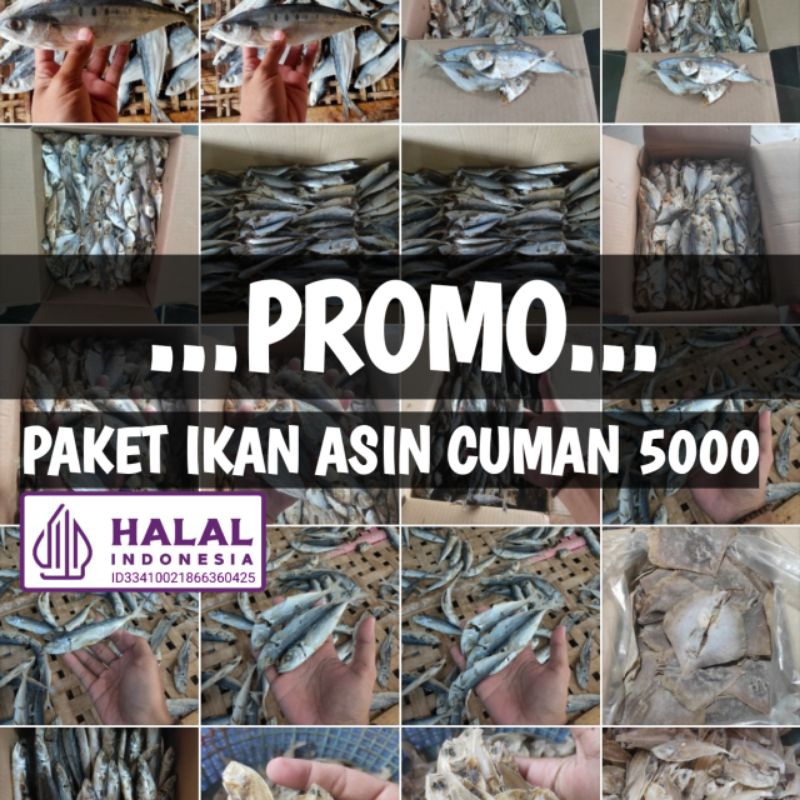 

PROMO IKAN ASIN CUMAN 5000 AN TERMURAH KWALITAS SUPER