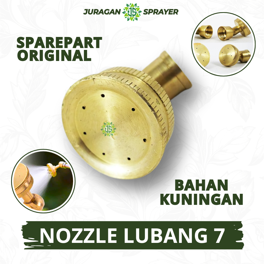 NOZZLE KUNINGAN LUBANG 7 | SPAREPART SPRAYER ELEKTRIK ORIGINAL SPUYER