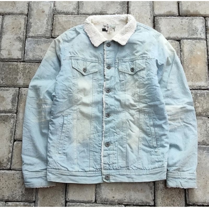 FULL GLOW SHERPA JACKET DENIM