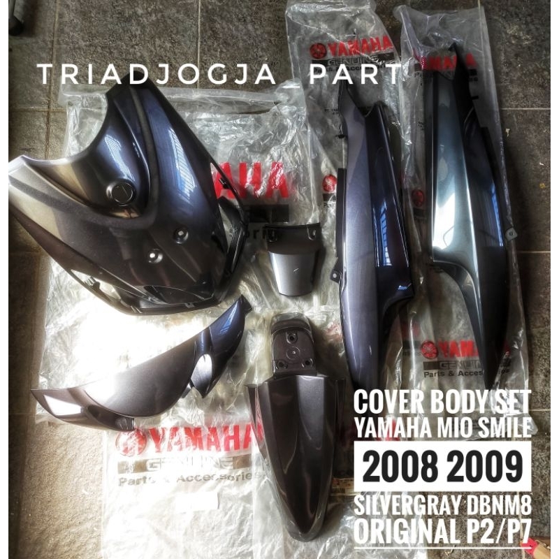 cover body fullset yamaha mio smile gold biru sapphire sp silvergray abu abu tua original