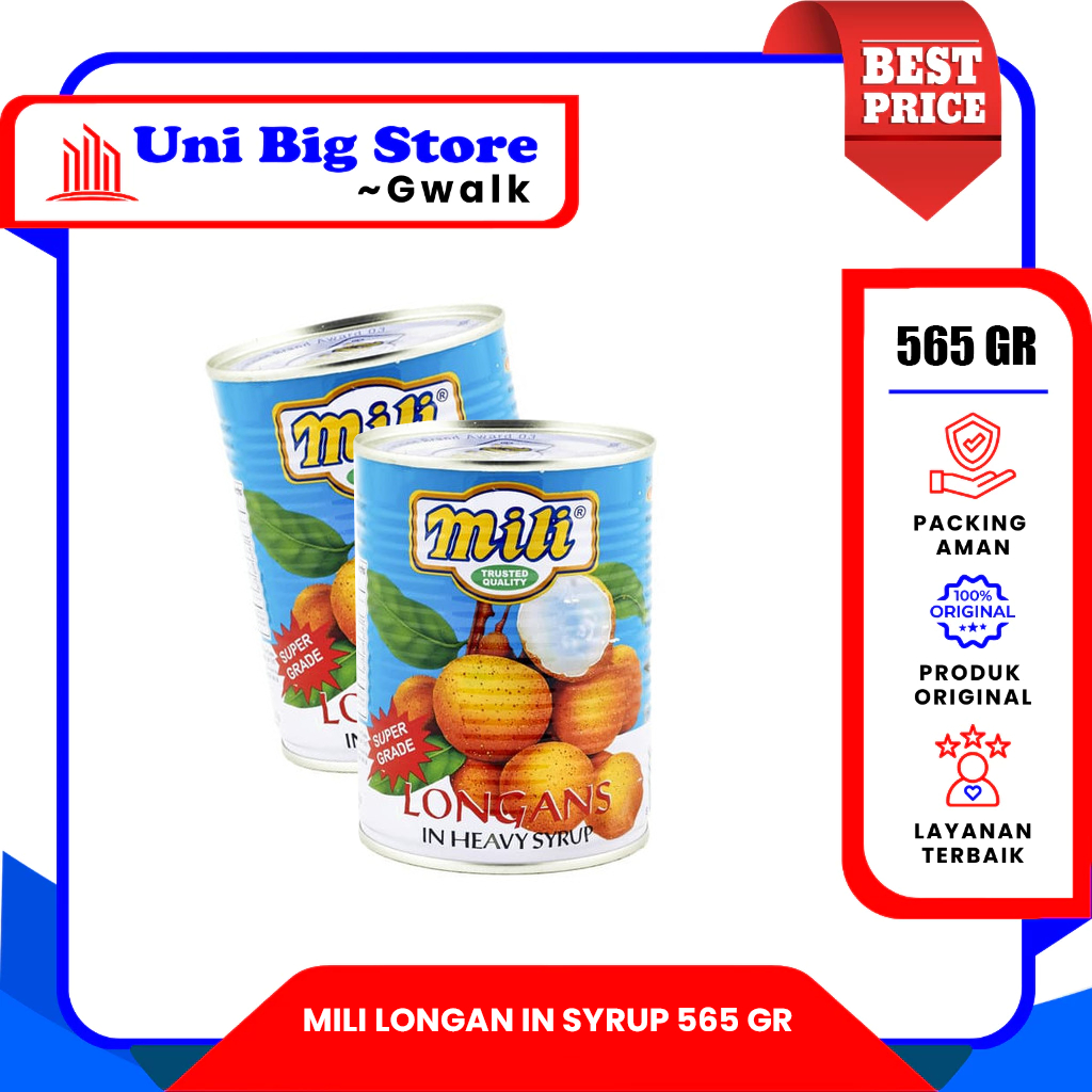 

MILI LONGAN IN SYRUP BUAH KELENGKENG KALENG - 565 gr