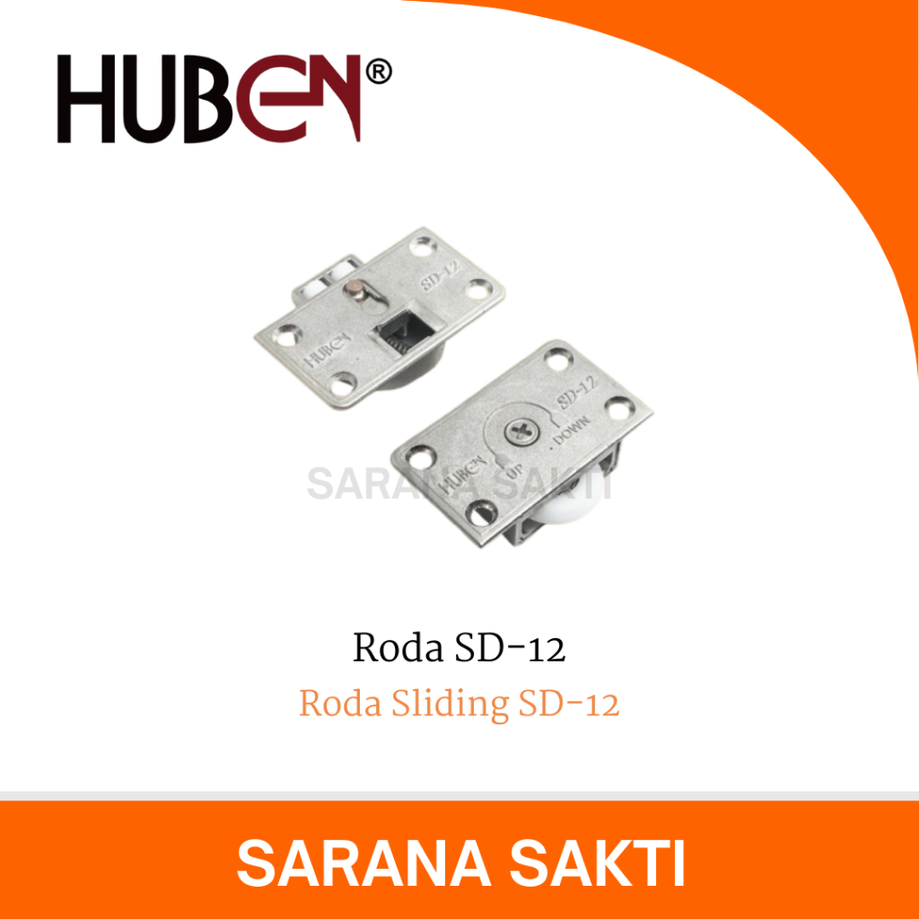 Roda Sliding SD-12 HUBEN | Roda Pintu Lemari Sliding Roda Pintu Lemari Geser
