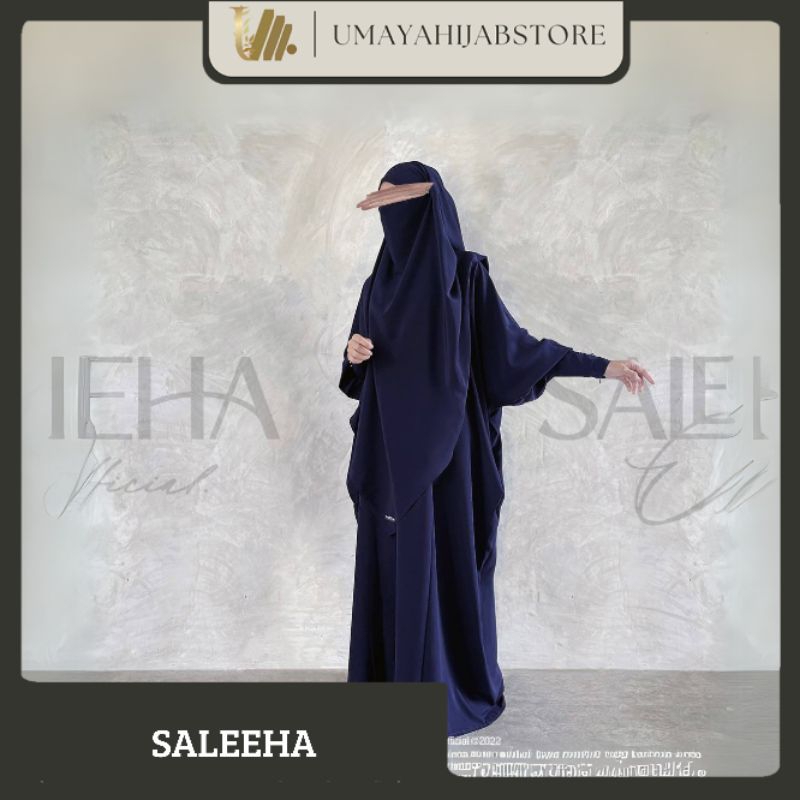 UMY - ELMAS SERIES by SALEEHA OFFICIAL | Abaya only BLUE BLACK XS