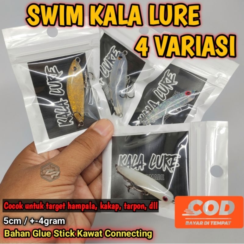 swim kala lure / swimbait / swimmer / umpan casting hampala / sinking pencil