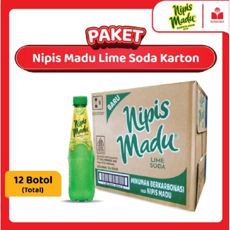 NIPIS MADU MINUMAN BERSODA JERUK NIPIS BOTOL + BUBBLEWRAP MAYORA