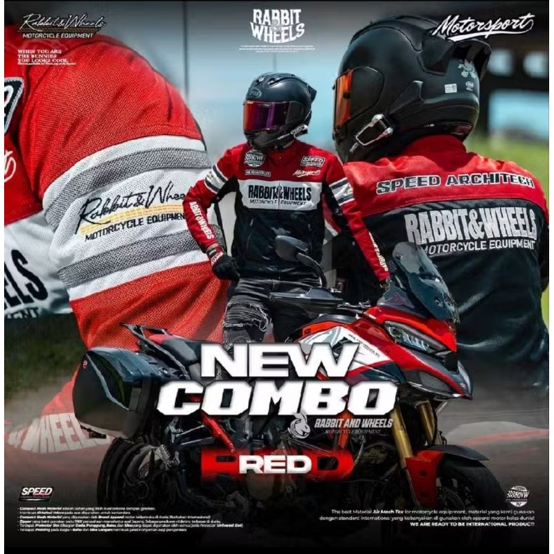 Rabbit And Wheels New Combo Motosport Red