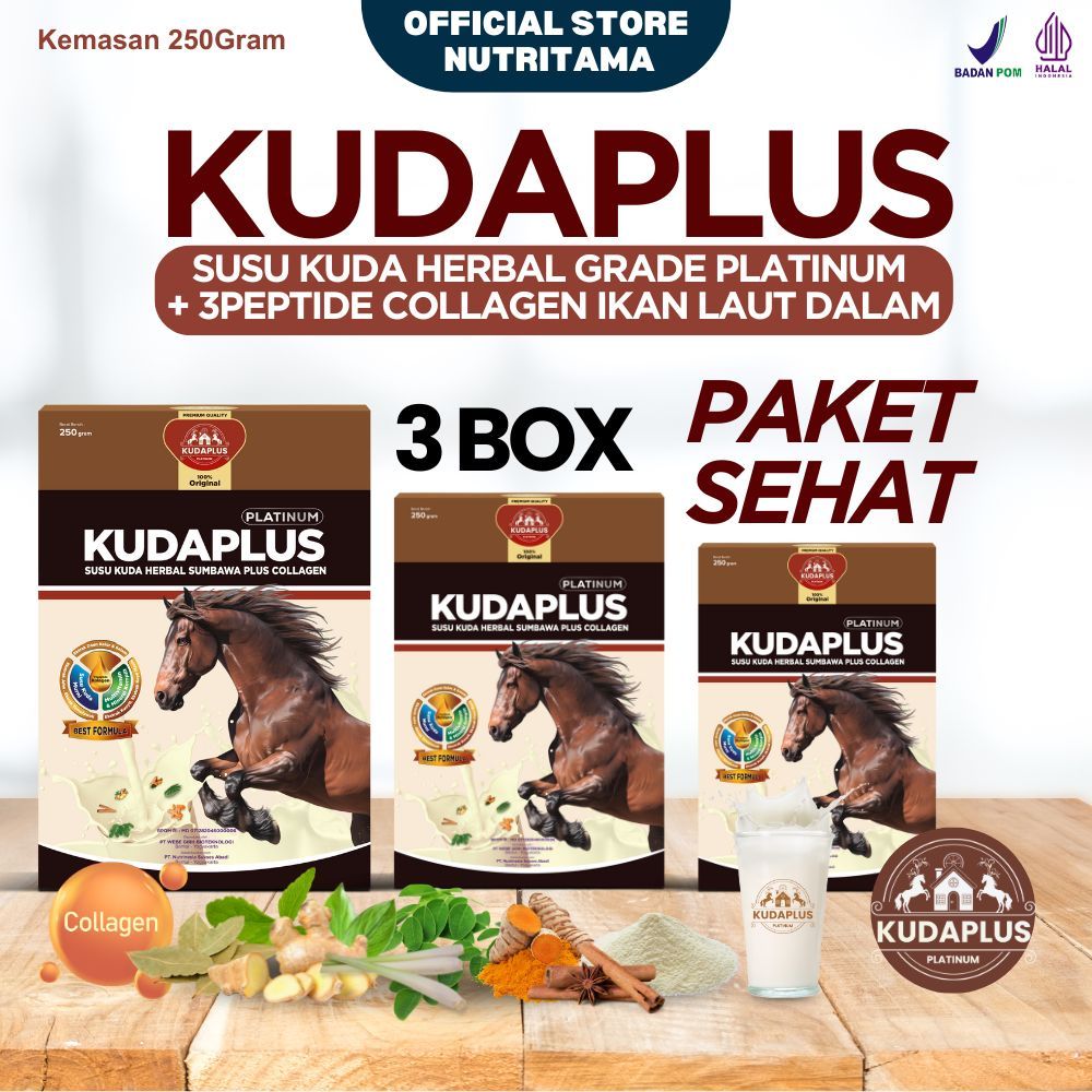 

Susu Kuda Lombok - Susu Kudaplus Jaminan Original 100% dari Sumbawa Cepat Atasi Ashma, Batuk, Pegal Linu dan osteoporosis Kemasan 250gram Paket 3 Box