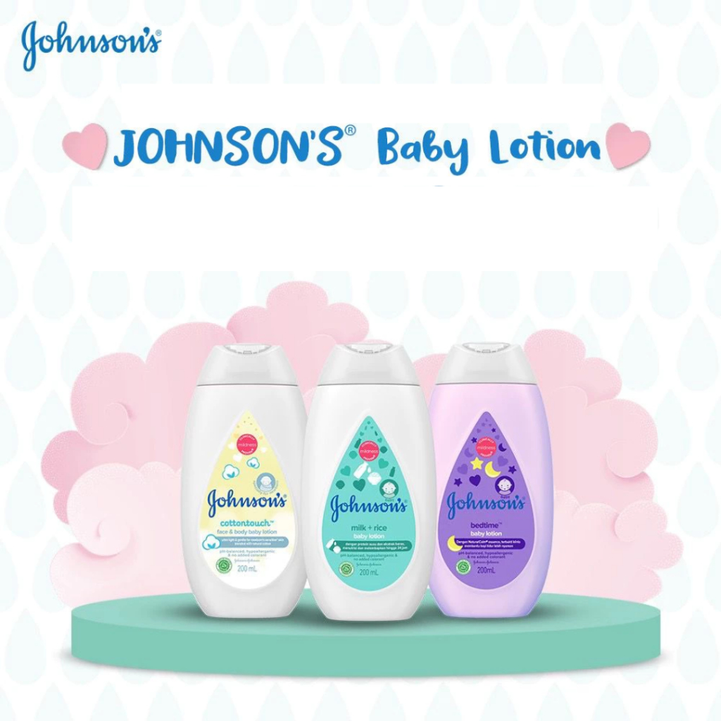 JOHNSON Lotion - Milk and Rice Baby Lotion Bedtime Lotion | Body Care Handbody Milk Bayi Baby Lotion