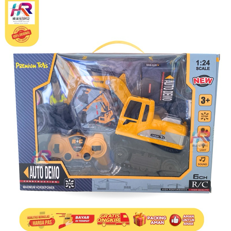 Mainan RC Excavator Truk Mobil Konstruksi Shovel RC