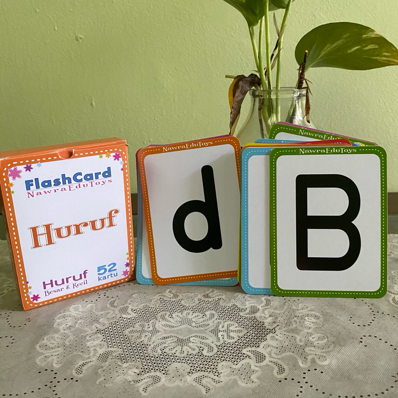 Flashcard Huruf Besar Huruf Kecil Kombinasi Huruf Berwarna Belajar Anak Huruf Abjad
