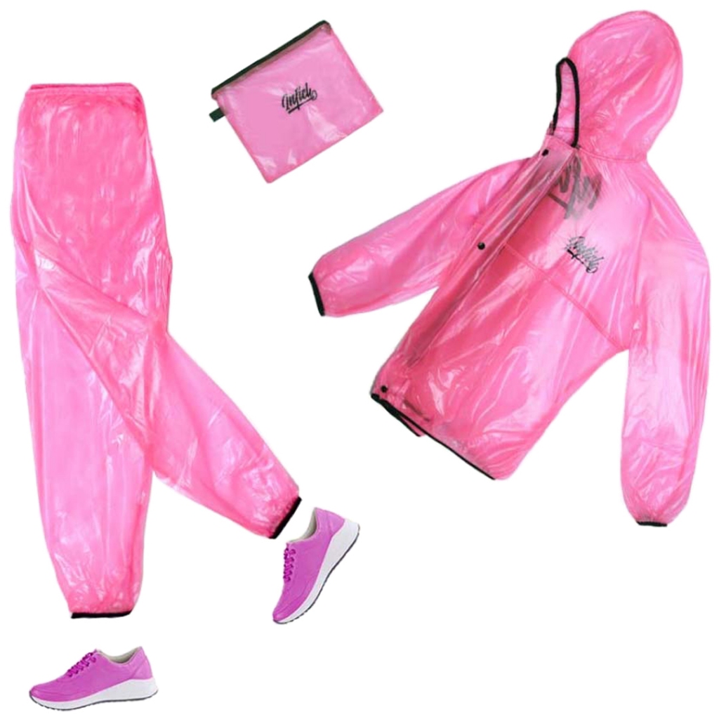 Jas Hujan Wanita Pink