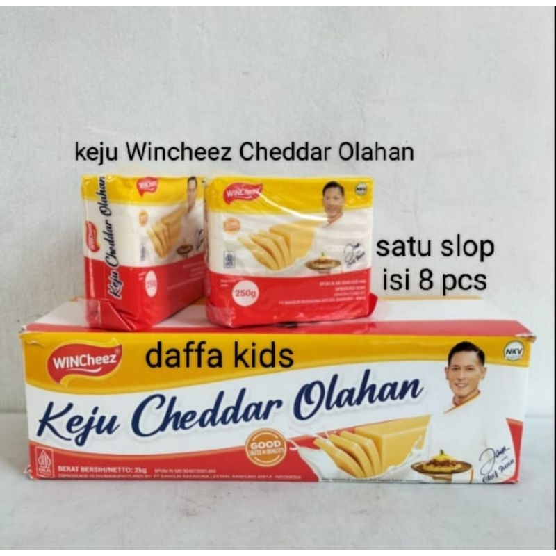 

keju wincheez keju chedar olahan 250g satu slop isi 8