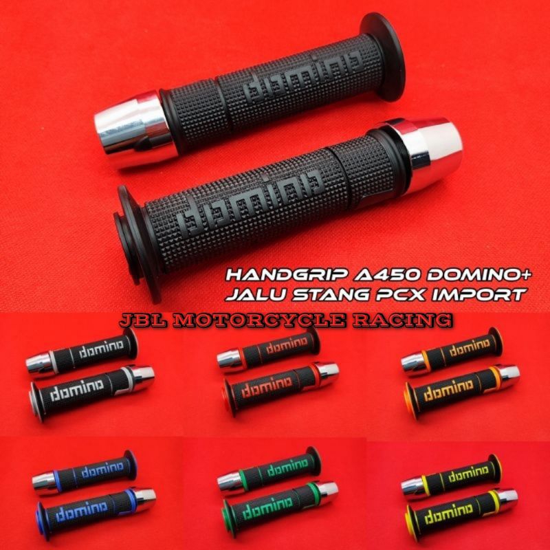 Handgrip Motor Domino A450 Universal Semua Motor + Jalu Stang PCX Import - Grip Motor Domino A450 Un