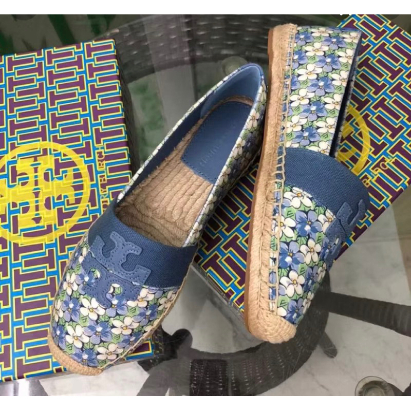 Original TB espadrilles shoes flower preloved